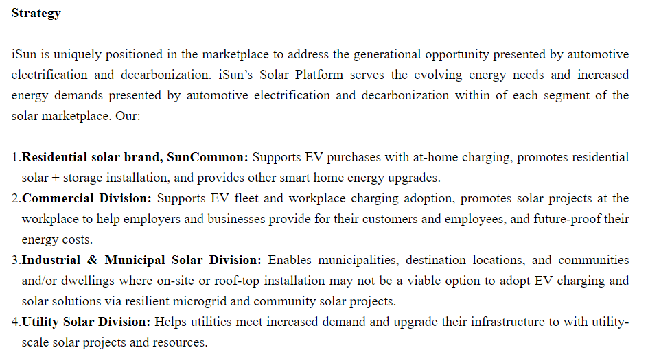 The current breakdown of iSun