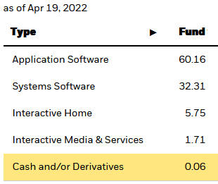 IGV Portfolio Sub-Sector Allocation