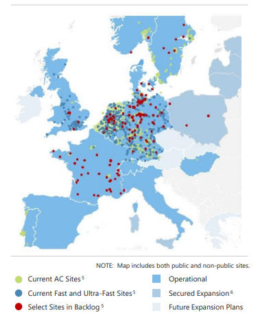 Allego charging stations map