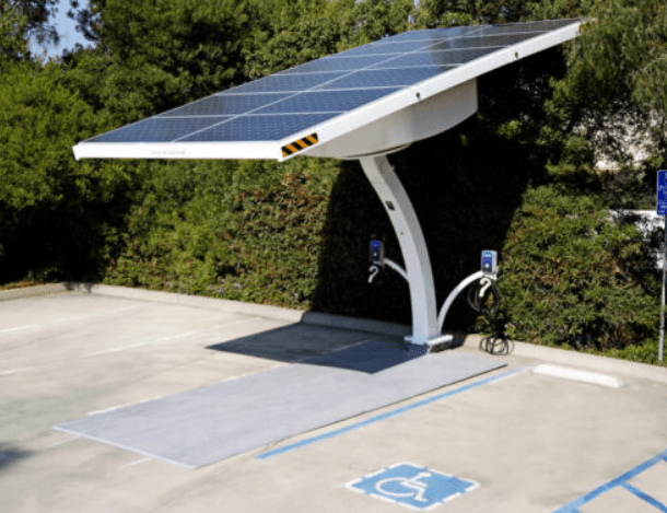 an electric charging station
