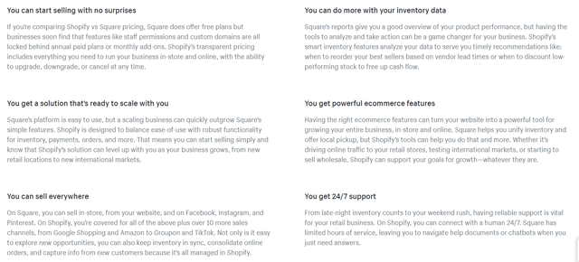 Areas Where Shopify Thinks It Has An Edge Over Square