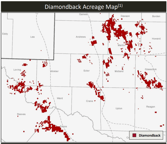 Map of Diamondback