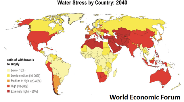 Global Water Stress Map