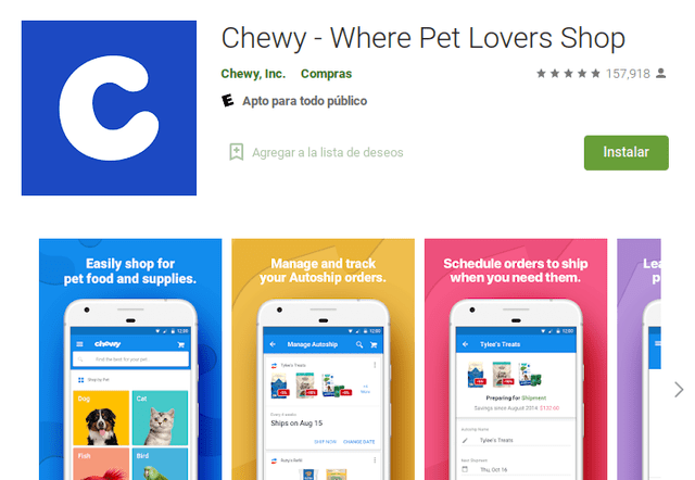 Chewy App Rating