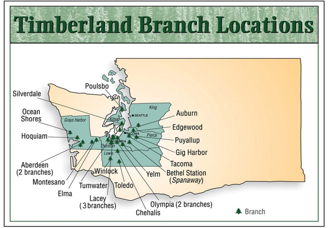 Timberland bank branches