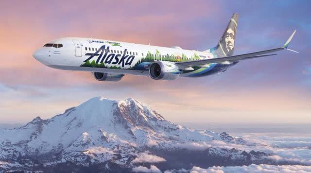 Alaska Airlines Boeing 737 MAX 9 airplane