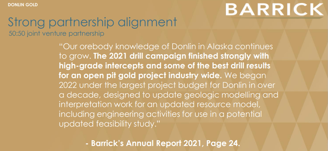 Barrick Gold partnership