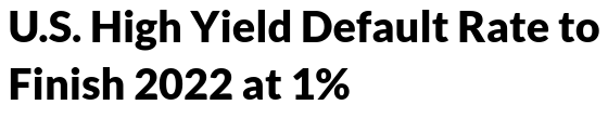 High Yield Default Rate (Forecast)
