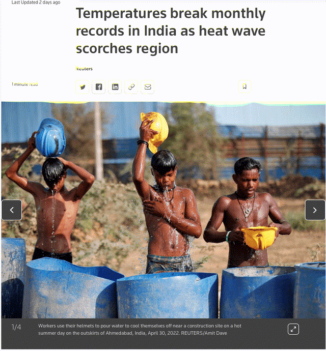 Record Indian heat wave