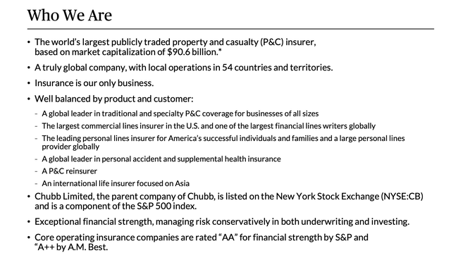 chubb investor presentation 2021