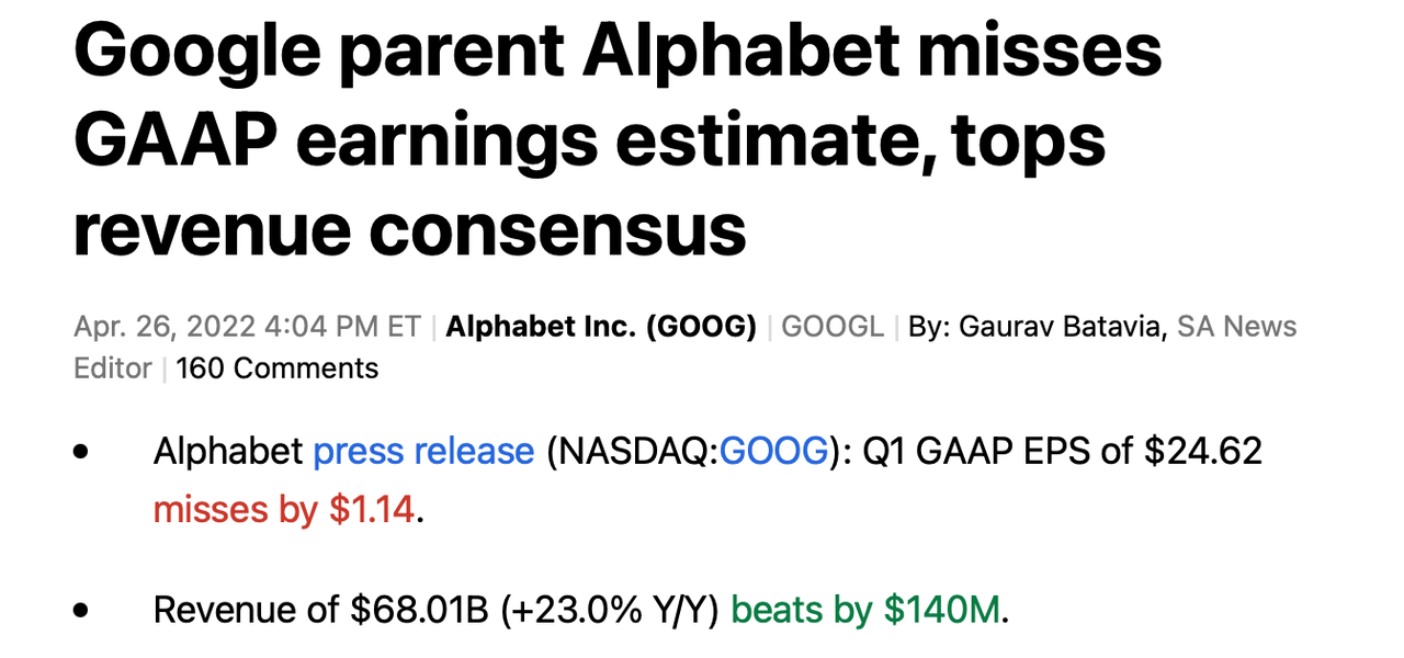 earnings headline