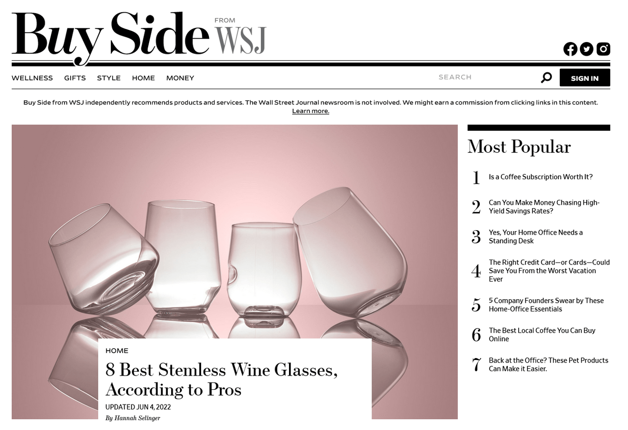 WSJ launches affiliate-shopping site Buy Side