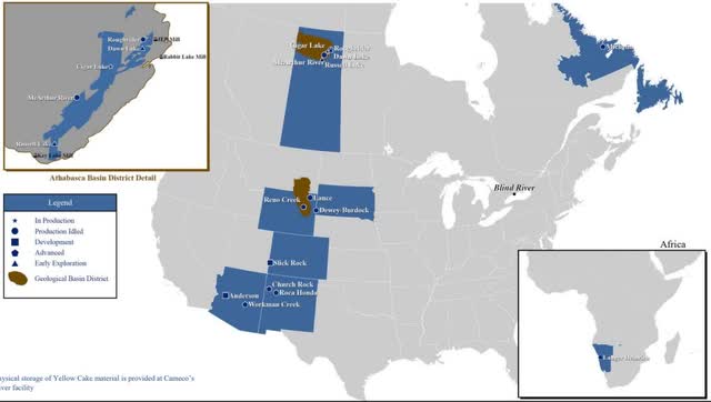 Uranium Royalty projects