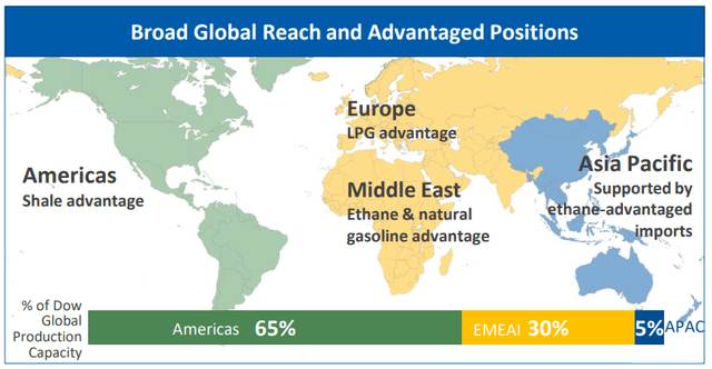 Dow Chemical operations map