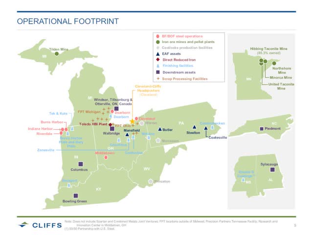 CLF operational footprint 