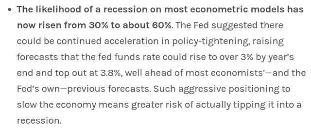 Recession Outlook