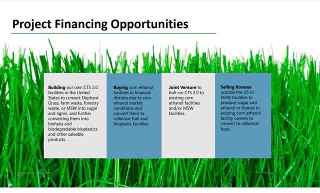 Screenshot of Blue Biofuels Corporate Presentation