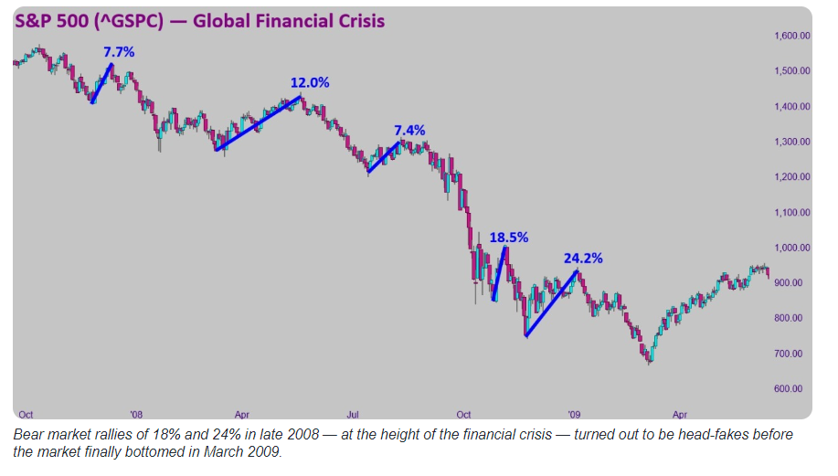 S&P 500 Chart of Financial Crisis