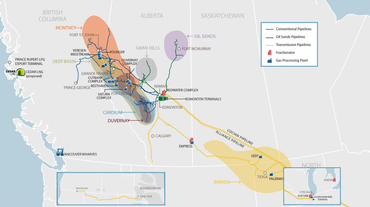 Pembina Pipeline Asset Map