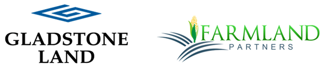 Gladstone Land & Farmland Partners logos