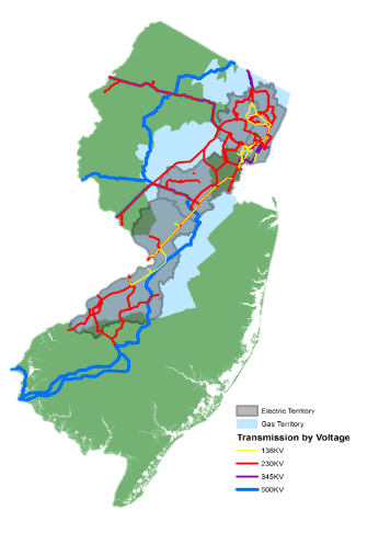 Public Service Enterprise Group Service Territory