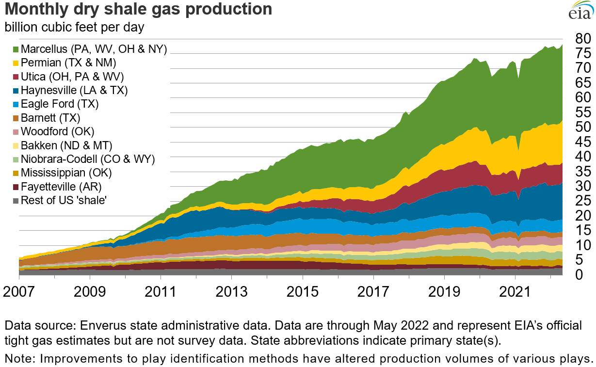 Williams Companies - dry shale production