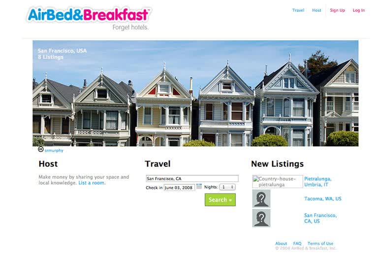 Air Bed and Breakfast Website