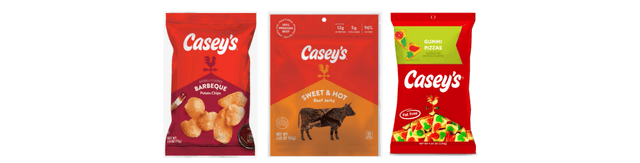 Casey's three private brand products