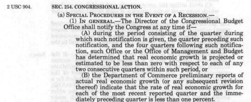 Balanced Budget and Emergency Deficit Control Act, passed in December 1985