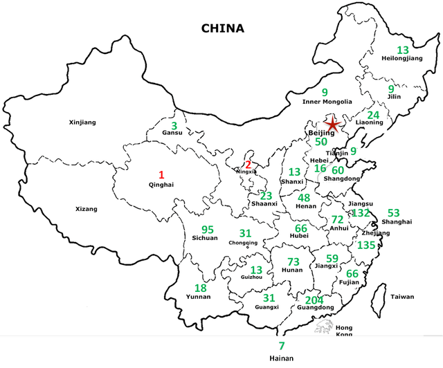 map of china