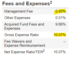 BIZD Expenses