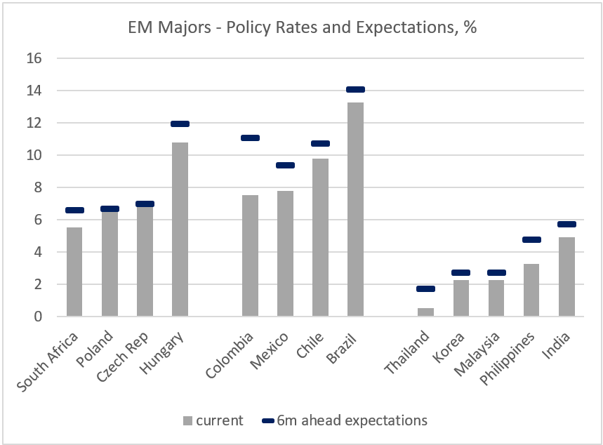 Chart at a Glance: How Much Room Left for Rate Hikes in EM?