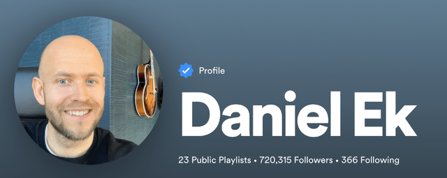 Spotify CEO Daniel EK