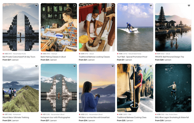 Airbnb Experiences Bali