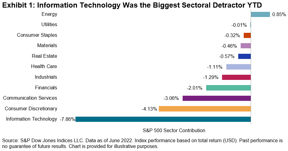 Information Technology - Biggest Sectoral Detractor YTD