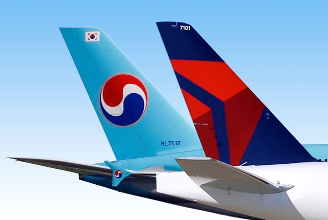 Delta and Korean aircraft