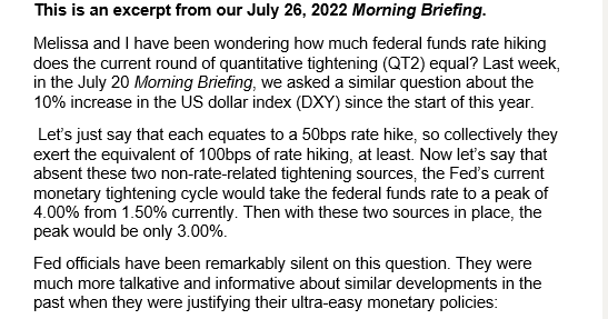 Snippet from Ed Yardeni's July 26 2022 morning briefing