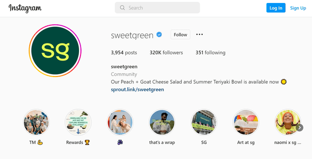 SG has 320k instagram followers