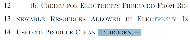 inflation reduction act, hydrogen, hydrogen credits