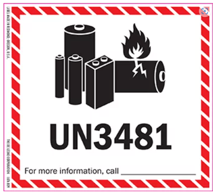Screenshot of UN label