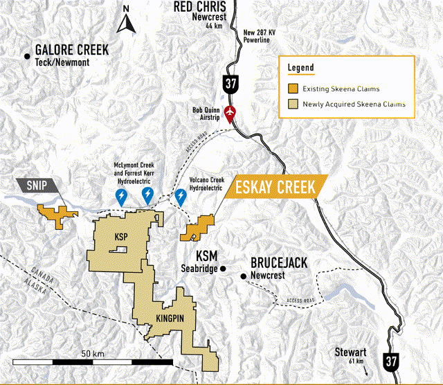 Skeena - Project, Claims & Infrastructure