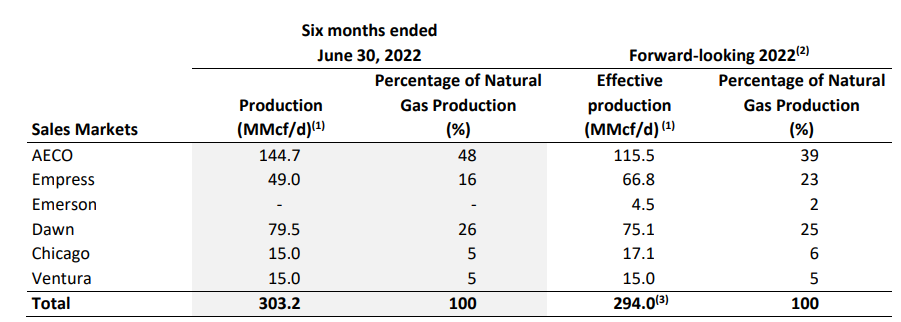Natural Gas Sales Diversification