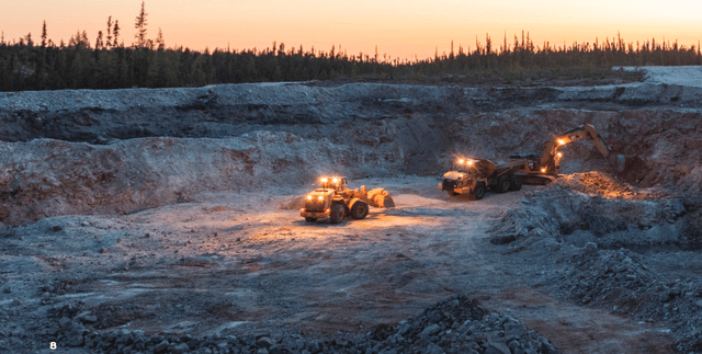 The Nechalacho Mine starter pit in NWT, Canada