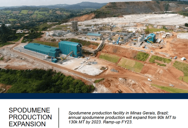 AMG's Mibra lithium-tantalum-niobium spodumene mine in Brazil