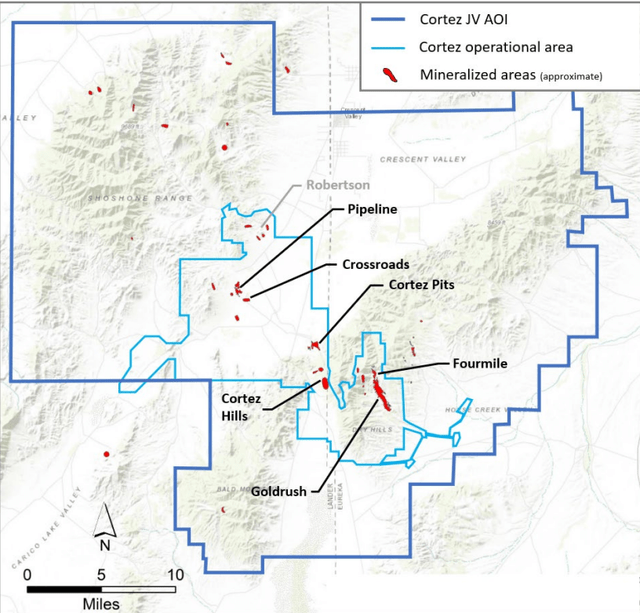 Cortez Royalty Area