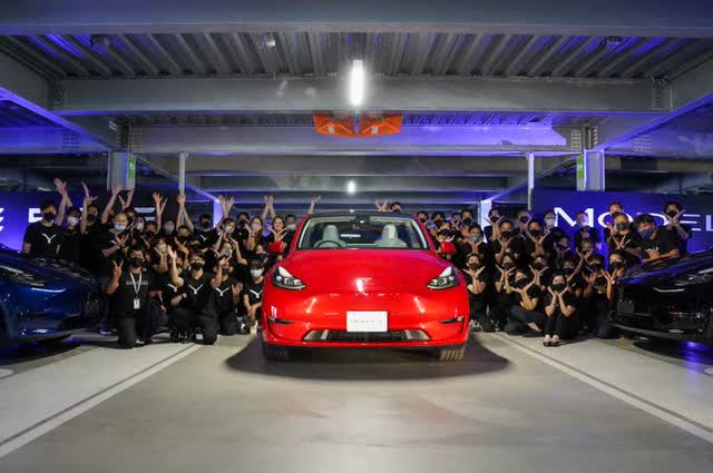arrival of Model Y in Japan