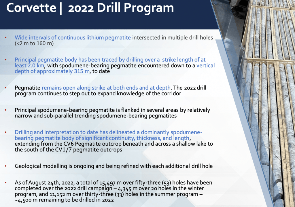 description of PMET's current drilling plans
