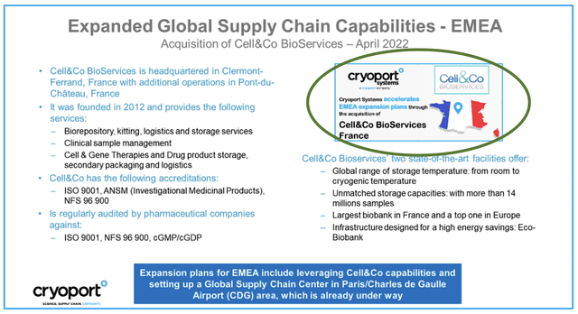 Cell&Co BioServices buyout