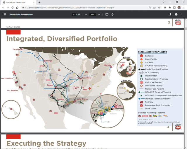 Map of Phillips 66 Assets