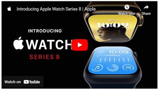 Apple Watch ad screenshot.